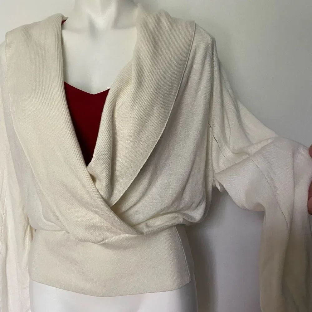 Reiss Wrap Front cardigan sweater - Picture 2 of 11